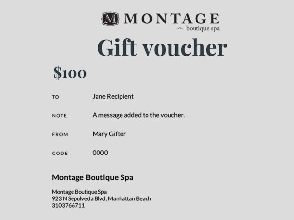 Montage Online Gift eVoucher