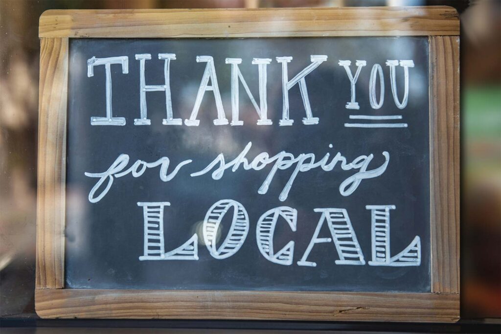 Thank you for shopping local